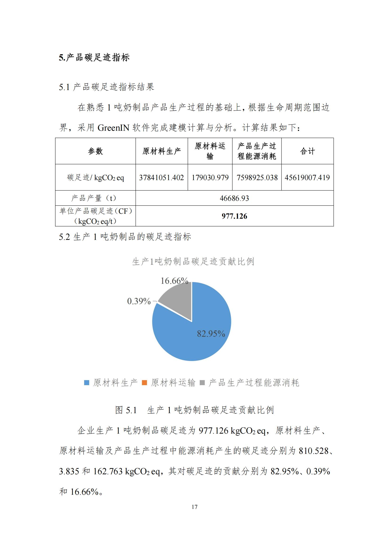 《郑州万象城（中国）乳制品有限公司产品碳足迹报告》公示